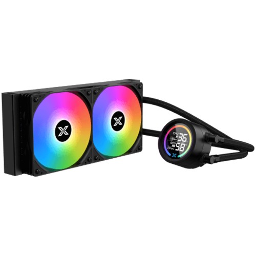 Водно охлаждане Xigmatek LK Pro 240 Digital - Черно детайлна снимка 3