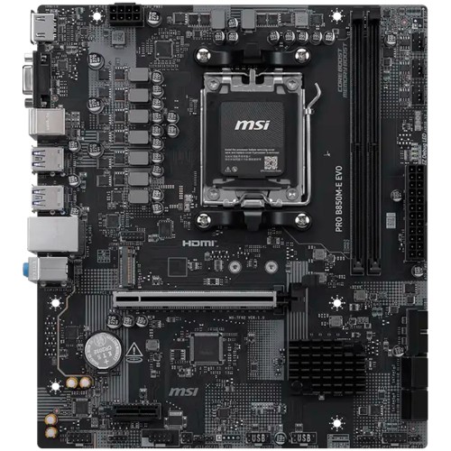 Дънна платка MSI PRO B850M-E EVO - AM5 - DDR5 - Micro-ATX