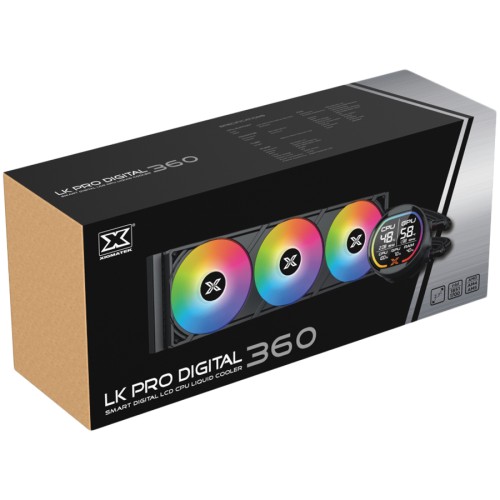 Водно охлаждане Xigmatek LK Pro 360 Digital - Черно