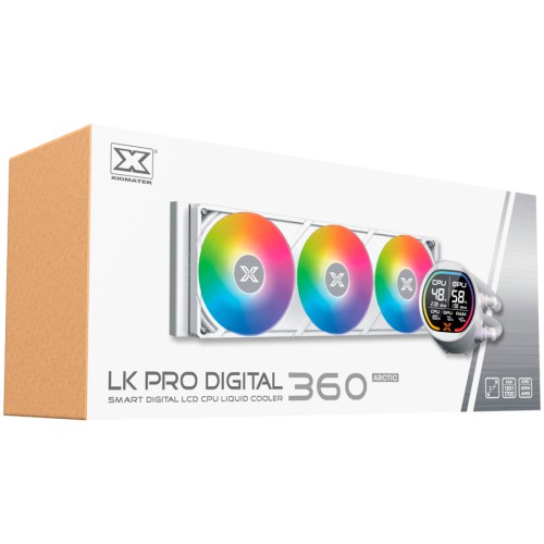 Водно охлаждане Xigmatek LK Pro 360 Digital Arctic - Бяло