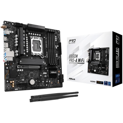 Дънна платка ASROCK B860M Pro-A Wi-Fi - LGA1851 - DDR5 - Micro-ATX