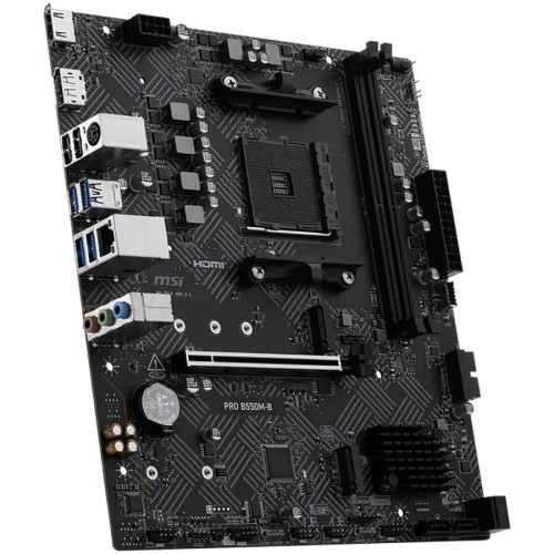 Дънна платка MSI PRO B550M-B  AM4 - DDR4 - Micro-ATX детайлна снимка 2
