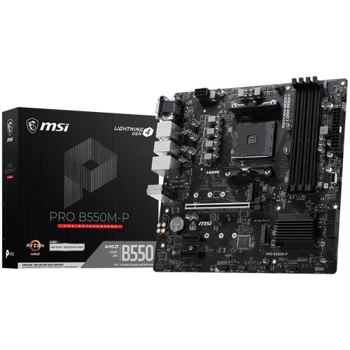 Дънна платка MSI PRO B550M-P - AM4 - DDR4 - Micro-ATX