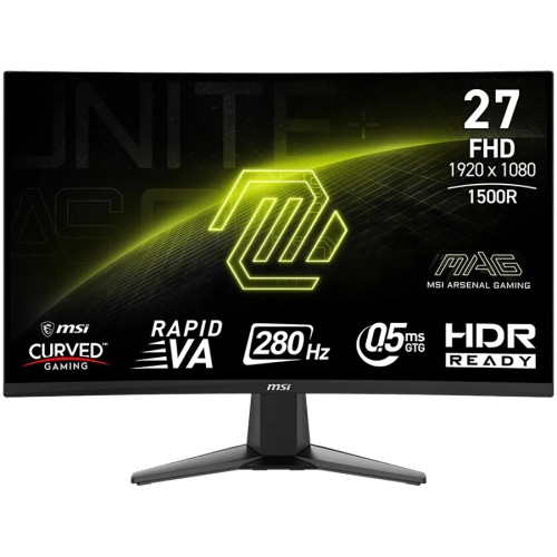 Галерия: Геймърски монитор MSI MAG 276CXF - Извит - 27 инча -1920x1080 - VA снимка 1 - TS-Computers.bg Геймърски монитор MSI MAG 276CXF - Извит - 27 инча -1920x1080 - VA детайлна снимка 1