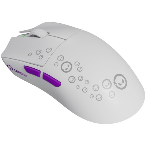 Галерия: Геймърска мишка LORGAR MSP81W Pro - Безжична - Бяла снимка 2 - TS-Computers.bg Геймърска мишка LORGAR MSP81W Pro - Безжична - Бяла детайлна снимка 2