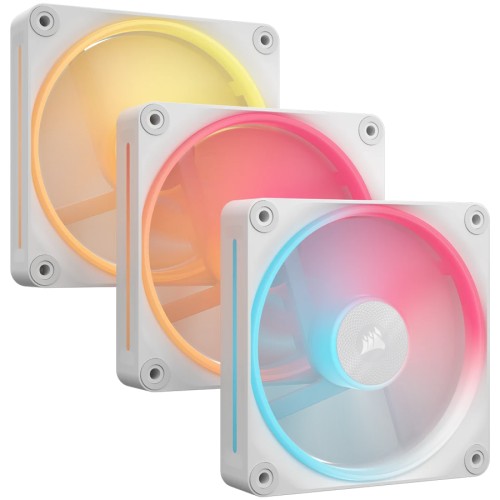 Вентилатори Corsair iCUE LINK LX120-R RGB - 3 броя - Бели