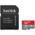 MicroSDHC карта памет SanDisk Ultra Light 128GB + SD адаптер
