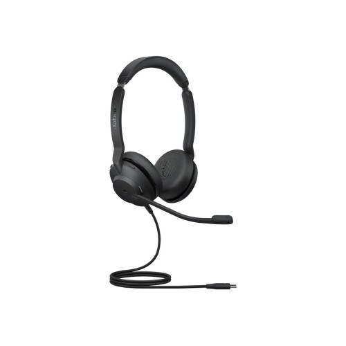 Слушалки JABRA Evolve2 30 SE MS Stereo USB C/A - С кабел - Черни детайлна снимка 1