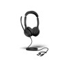 Увеличи снимка 1 на Слушалки JABRA Evolve2 50 USB C/A - С кабел - Черни - TS-Computers.bg Слушалки JABRA Evolve2 50 USB C/A - С кабел - Черни - изглед 1