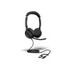 Увеличи снимка 2 на Слушалки JABRA Evolve2 50 USB C/A - С кабел - Черни - TS-Computers.bg Слушалки JABRA Evolve2 50 USB C/A - С кабел - Черни - изглед 2
