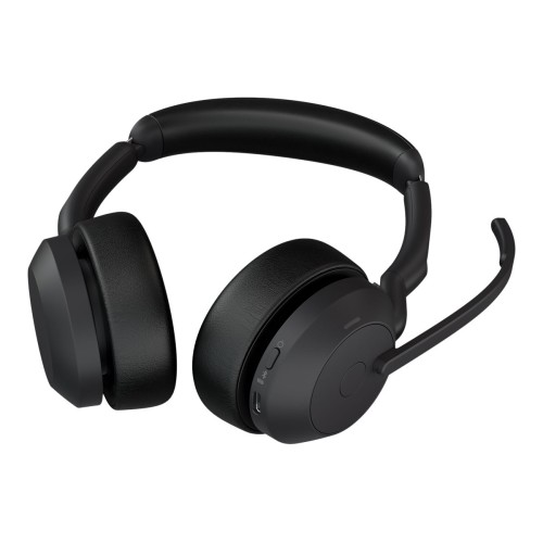 Bluetooth слушалки JABRA Evolve2 55 Link380c MS - Черни детайлна снимка 3