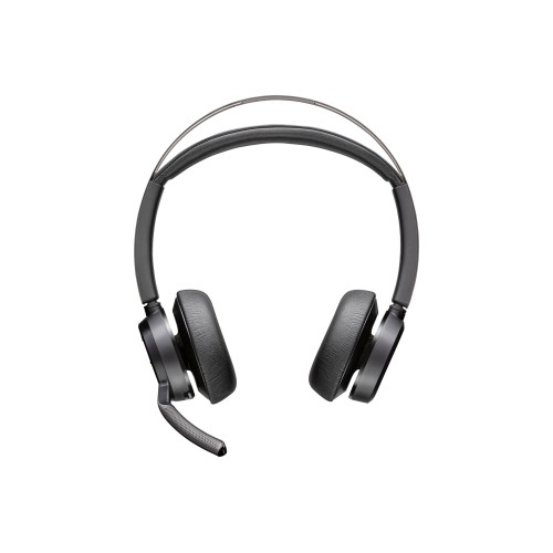 Галерия: Bluetooth слушалки HP Poly Voyager Focus 2 USB-C-C +USB-C/A адаптер - Черни снимка 4 - TS-Computers.bg Bluetooth слушалки HP Poly Voyager Focus 2 USB-C-C +USB-C/A адаптер - Черни детайлна снимка 4