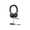 Слушалки JABRA Evolve2 40 SE UC Stereo USB C/A - С кабел - Черни