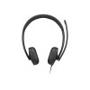 Слушалки Lenovo VoIP 5000 - С кабел - Черни