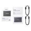 Външен SSD диск Samsung T7 2TB USB 3.2 Gen 2 - Тъмно сив - изглед 5